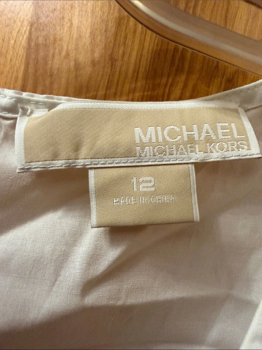 Michael Kors White Sleeveless Wrap-Front Buckle Camisole